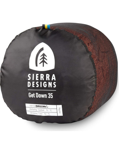 Saco de Dormir Momia Sierra Designs DriDown 1C 550 Relleno