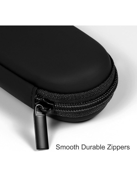 Estuche de Almacenamiento EVA para Auriculares Negro 12x6.5x4cm Estuche de Almacenamiento EVA para Auriculares Negro 12x6.5x4cm