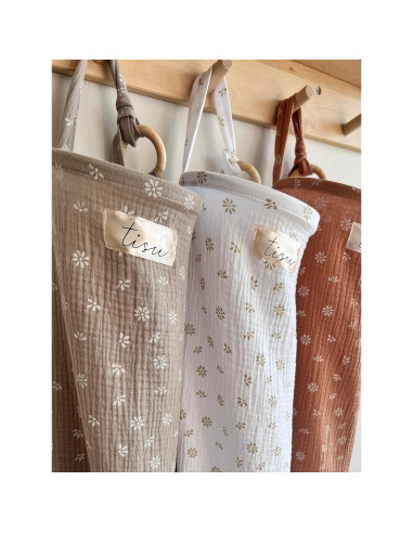 Cubierta de Lactancia TISU 100% Algodón Muselina Beige