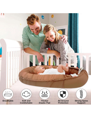 Cojín para Bebé de Algodón Orgánico Marrón 1.46 kg