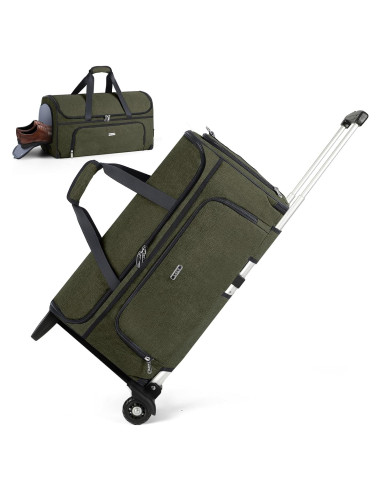 Bolsa de Ropa con Ruedas BP-684014 Verde Militar Mediana