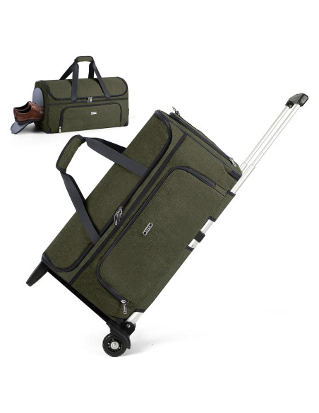 Bolsa de Ropa con Ruedas BP-684014 Verde Militar Mediana