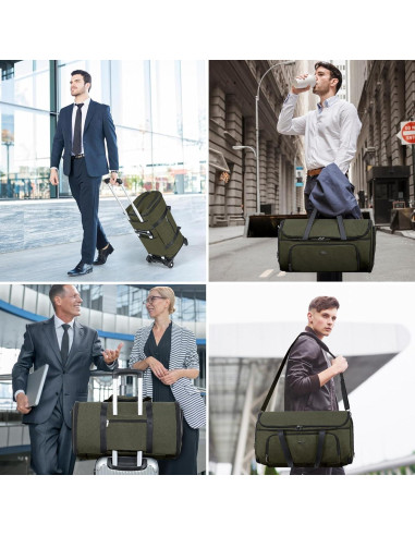 Bolsa de Ropa con Ruedas BP-684014 Verde Militar Mediana