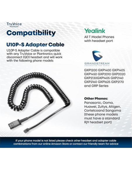 Auricular TruVoice HD-350 con Reducción de Ruido y Conector 3.5mm