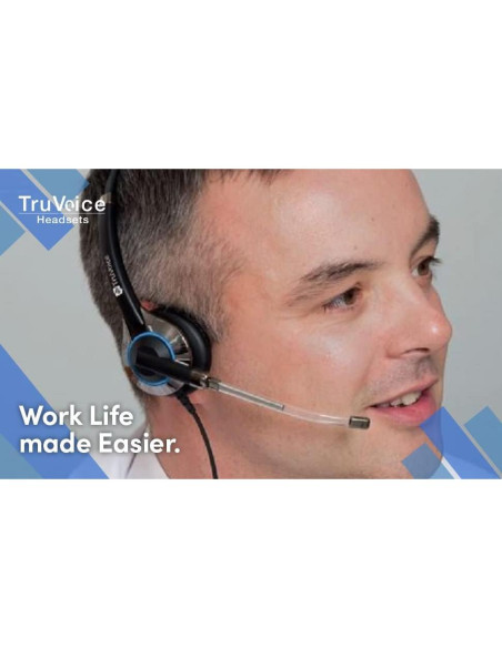Auricular TruVoice HD-350 con Reducción de Ruido y Conector 3.5mm