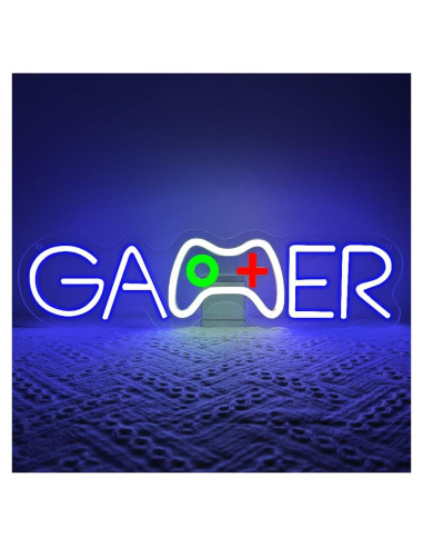 Luz de Neón Gamer LED BEISKAFNVSZ 39x10 cm USB Decorativa