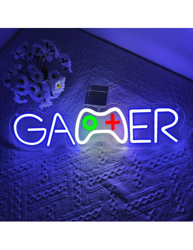 Luz de Neón Gamer LED BEISKAFNVSZ 39x10 cm USB Decorativa