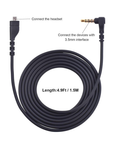 Cable de Reemplazo 3.5mm Saipomor para Auriculares Arctis