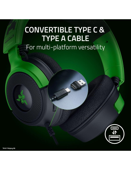 Auriculares Razer Kraken V4 X Edición Minecraft USB 40mm