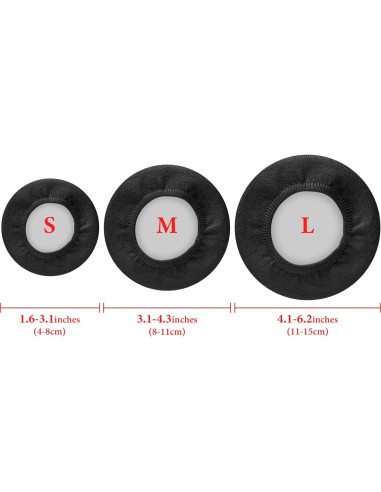 Fundas de Tela Flexibles GEEKRIA para Auriculares - 2 Pares L/ Azul