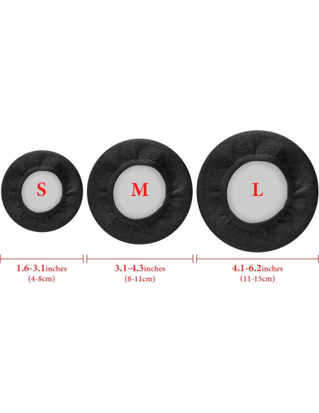 Fundas de Tela Flexibles GEEKRIA para Auriculares - 2 Pares L/ Azul