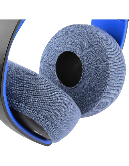 Fundas de Tela Flexibles GEEKRIA para Auriculares - 2 Pares L/ Azul