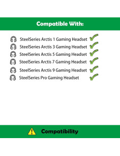 Almohadillas de Reemplazo SteelSeries Arctis 1/3/5/7/9 Pro 2
