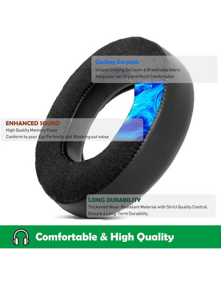 Almohadillas de Reemplazo Corsair HS50/HS60/HS70 con Gel Refrigerante