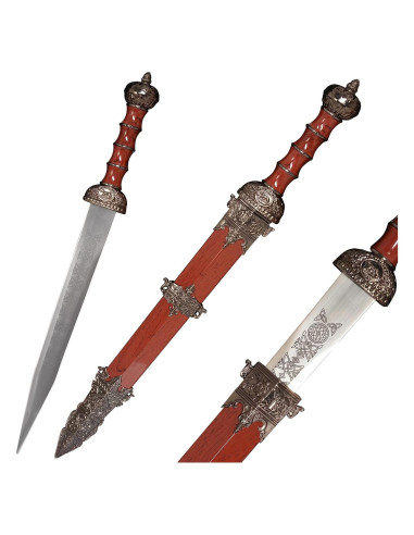 Espada Romana Corta Heartcos 42.93 cm Metal Rojo