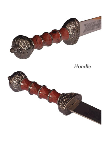 Espada Romana Corta Heartcos 42.93 cm Metal Rojo