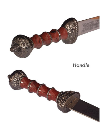 Espada Romana Corta Heartcos 42.93 cm Metal Rojo