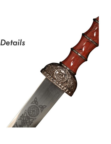 Espada Romana Corta Heartcos 42.93 cm Metal Rojo