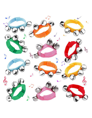 Campanas de Tobillo POPLAY 12 PCS para Niños y Adultos