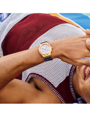 Reloj Casual Unisex Swatch Verde 43mm Acero Inoxidable