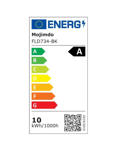 Lámpara de Pie LED Mojimdo FLD734-BK con Control Táctil 3 Colores