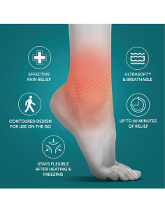 Manga de Tobillo de Gel Caliente y Frío Homedics 24.5x10 cm 2