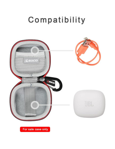 Funda Dura RLSOCO para JBL Tune 225TWS/PRO+ - Negro