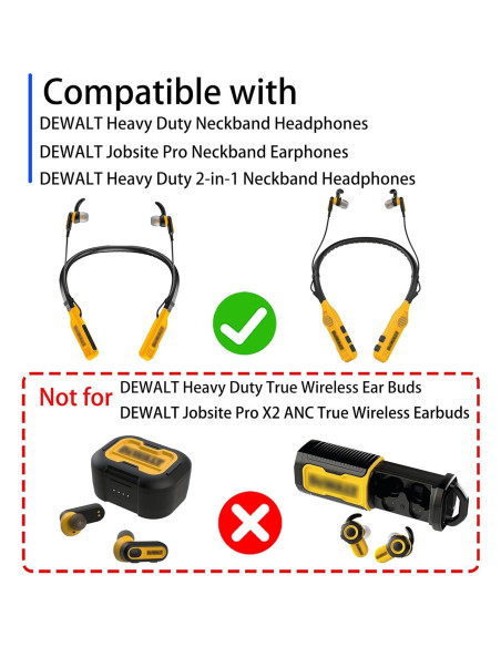 Puntas de oído silicona Dewalt S/M/L 9 pares para auriculares