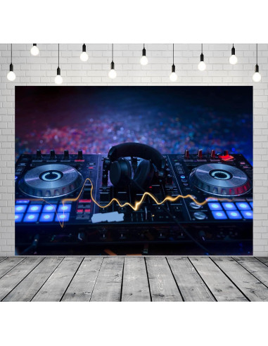 Fondo Fotográfico CORFOTO 7x5ft Tela DJ Mixer Personalizable