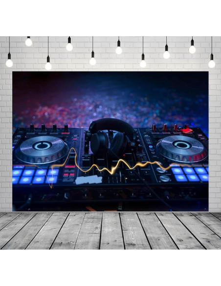 Fondo Fotográfico CORFOTO 7x5ft Tela DJ Mixer Personalizable