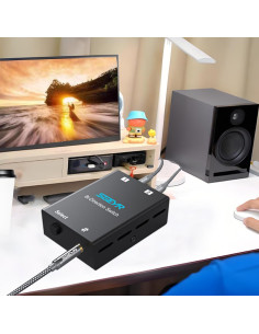 Conmutador de Audio SGEYR 3.5mm Bi-Direccional 2-en-1 2