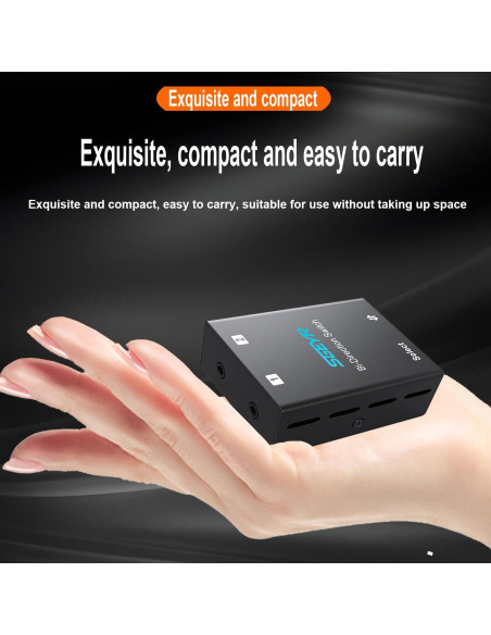 Conmutador de Audio SGEYR 3.5mm Bi-Direccional 2-en-1