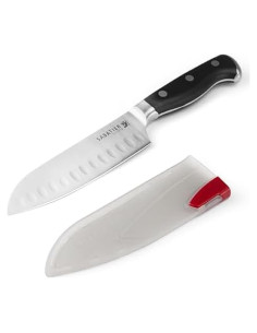 Cuchillo Santoku Sabatier 12.7 cm Forjado con Funda Autofilante
