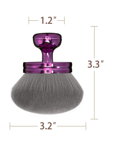 Brocha de Maquillaje Corporal Kabuki BABYSHEEP 8.13 cm Morado