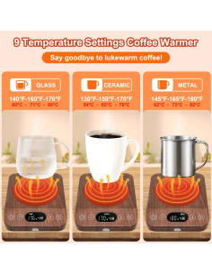 Calentador de Tazas Inteligente CEROBEAR CB-DS1211-M 9 Temperaturas 2