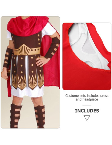 Disfraz de Gladiador Romano WRITWAA para Halloween Adultos