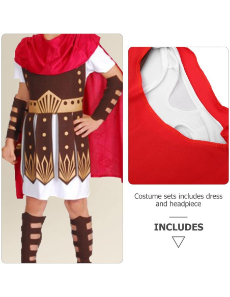 Disfraz de Gladiador Romano WRITWAA para Halloween Adultos