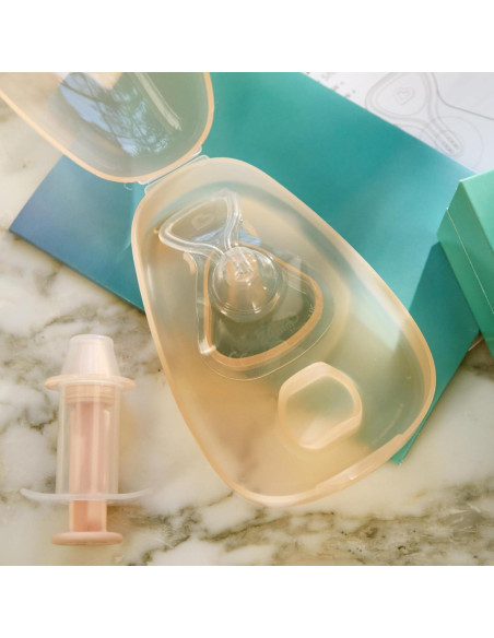 Escudo de Pezón Munchkin Flow + 20mm Silicona Transparente