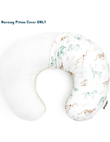 Funda de Almohada de Lactancia GRSSDER Animales Suave 58.4x50.8cm