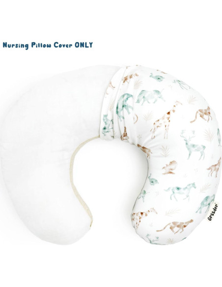 Funda de Almohada de Lactancia GRSSDER Animales Suave 58.4x50.8cm