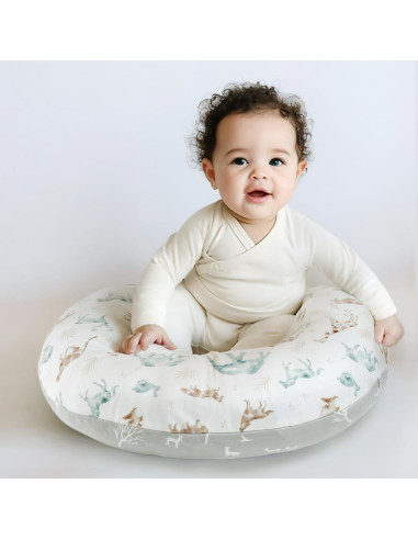 Funda de Almohada de Lactancia GRSSDER Animales Suave 58.4x50.8cm