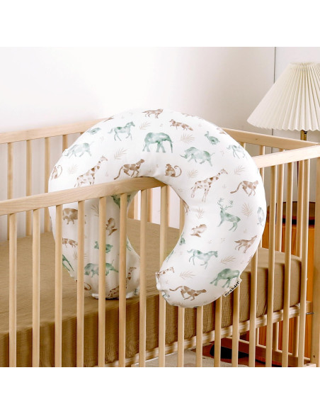 Funda de Almohada de Lactancia GRSSDER Animales Suave 58.4x50.8cm