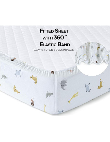 Sábanas para Cuna Mini Dreamology 100% Algodón 2-Pack Azul