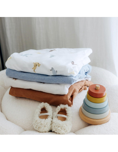 Sábanas para Cuna Mini Dreamology 100% Algodón 2-Pack Azul