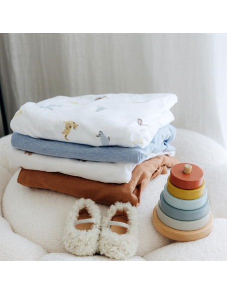 Sábanas para Cuna Mini Dreamology 100% Algodón 2-Pack Azul