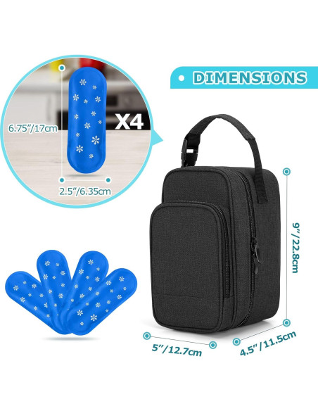 Bolsa Térmica Aislada BAFASO para Leche Materna con 4 Hielos Bolsa Térmica Aislada BAFASO para Leche Materna con 4 Hielos