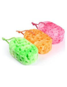Esponjas de Ducha Exfoliantes 3 Pcs Masaje Relajante Loofah