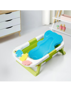Alfombrilla de Baño PandaEar para Bebés Azul - Soporte Ergonómico 2