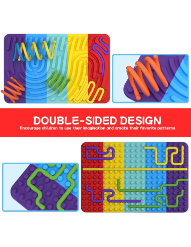 Tablero de Actividad Sensorial Uucoco Colorido para Niños 3+