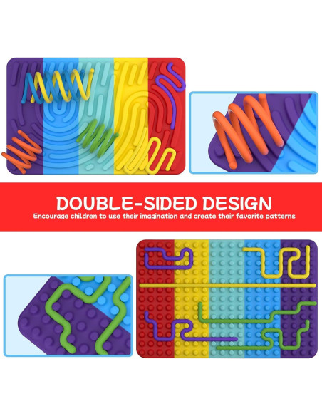 Tablero de Actividad Sensorial Uucoco Colorido para Niños 3+